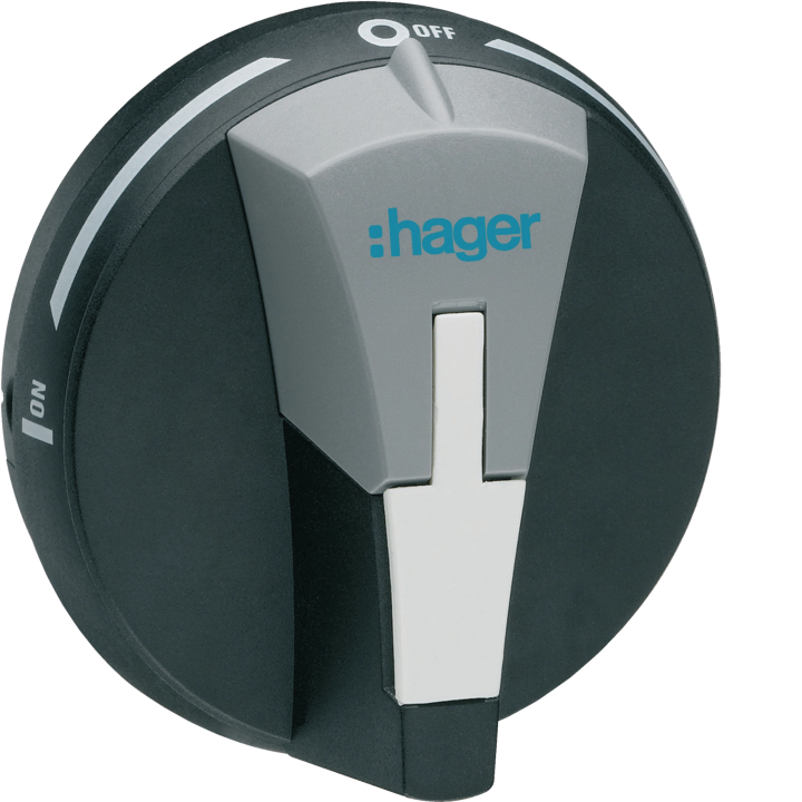 Hager HZC016 Grey Handle COS 20-80A 4P Isolator Switch