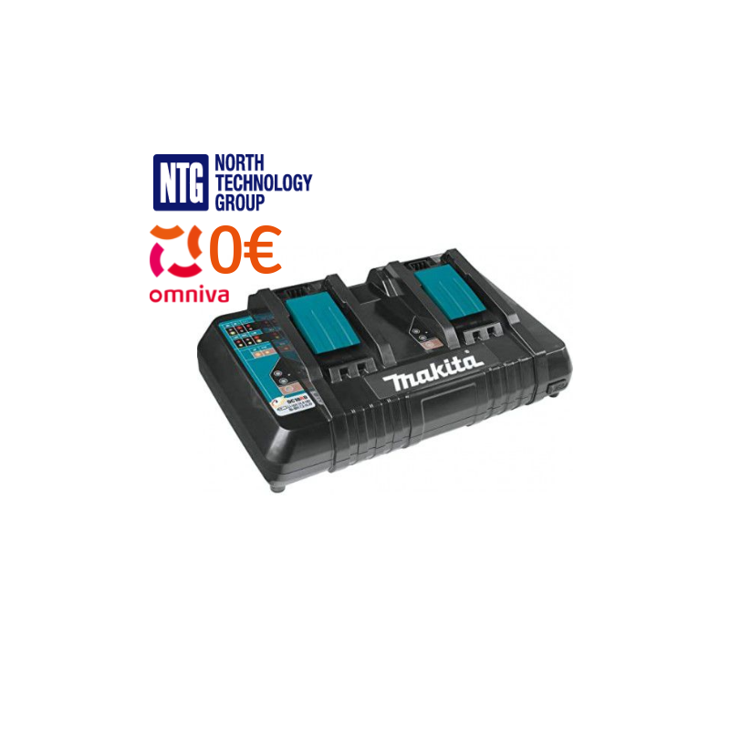 Makita DC18RD divu pieslēgvietu ātrais litija