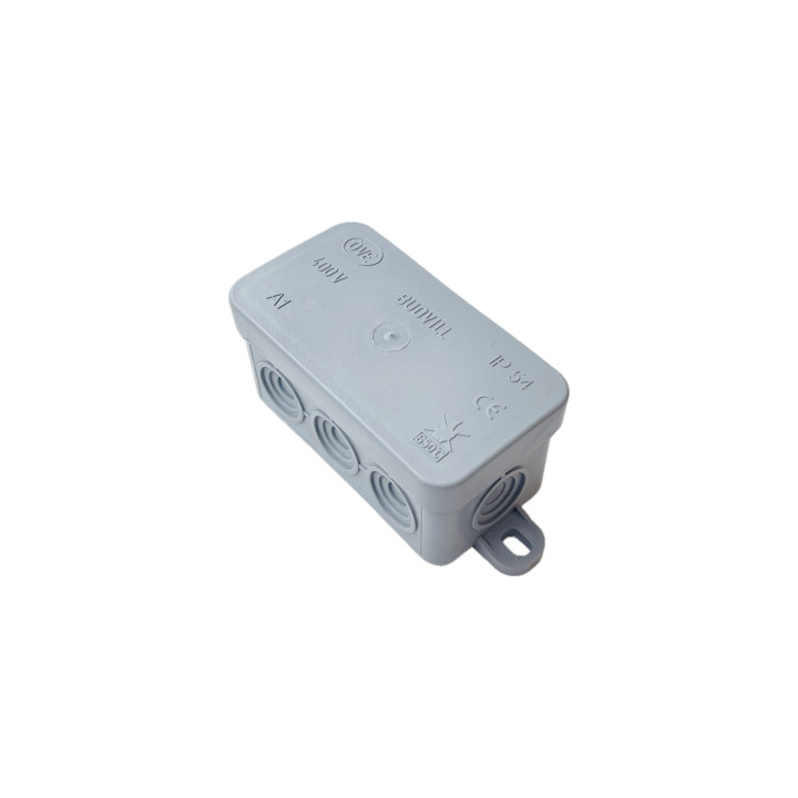 BUDVILL A1 Feuchtraum-Abzweigdose IP54 grau 75x45x40mm