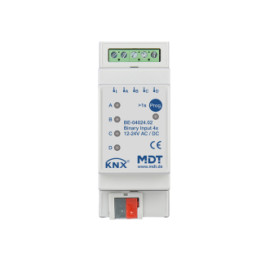 MDT BE-04024.02 KNX dvejetainis įėjimas 4 kanalų, 2 SU MDRC, įėjimai 24 V AC/DC