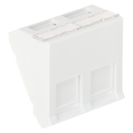 Solarix leņķveida Keystone ligzdas modulis SXF-M-2-45-WH-U, balts
