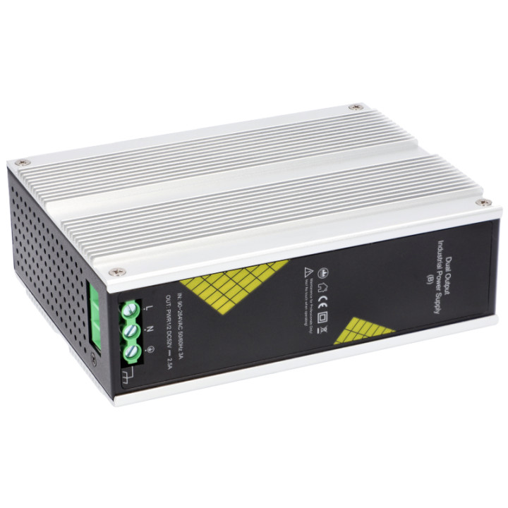 VidiLine VIDI-PS260 DIN Rail Power Supply 2x52V 260W Buffer UPS
