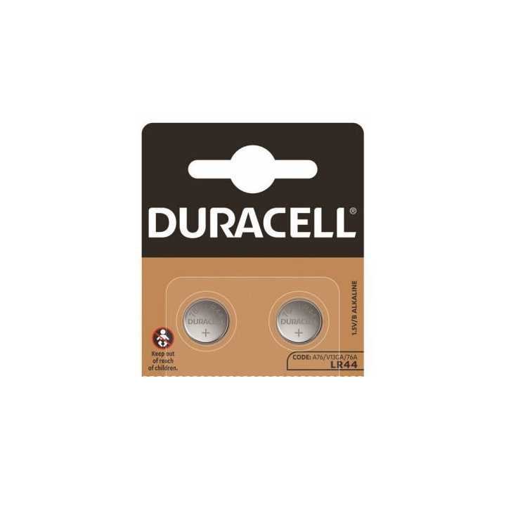 Duracell LR44 LR1154 L1154 AG13 PX76A A76 KA76 VI3GA 1.5V Alkaline Batteries 2pcs