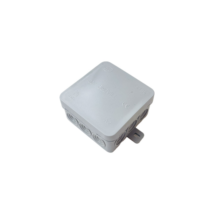BUDVILL A2 Feuchtraum-Abzweigdose IP54 grau 75x75x40mm