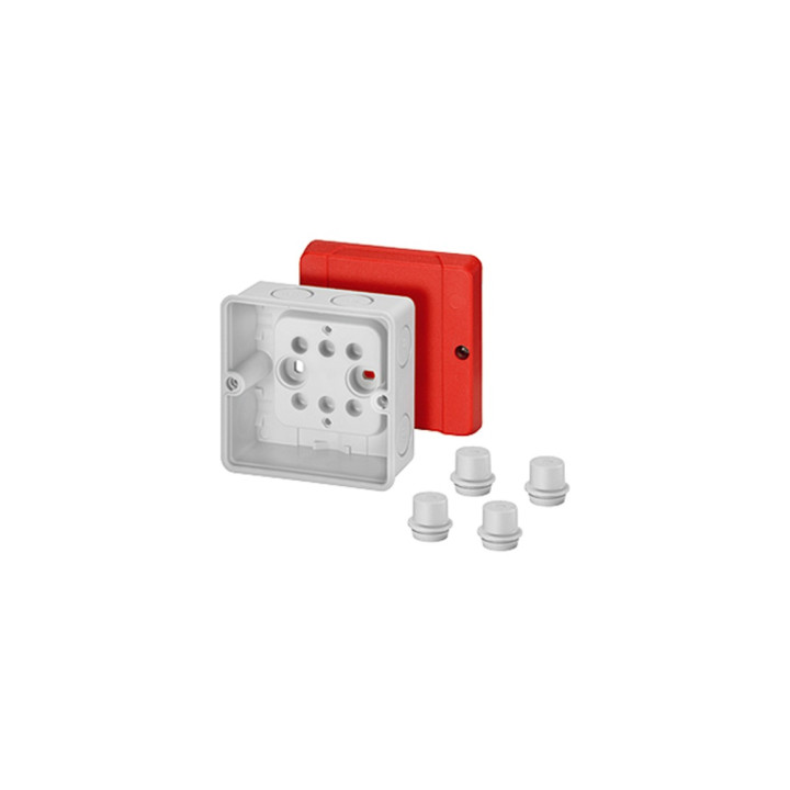 Hensel D 9220 Kabelabzweigdose IP65 leer mit rotem Deckel