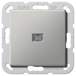 Gira System 55 2834600 Rocker Switch, Steel