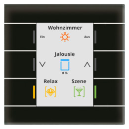 MDT BE-GT20S.02 KNX Glass Push Button II Smart, musta