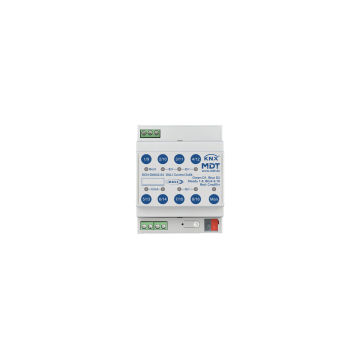 MDT SCN-DA642.04 DALI Control 2 x 64 Gateway, 4 SU MDRC