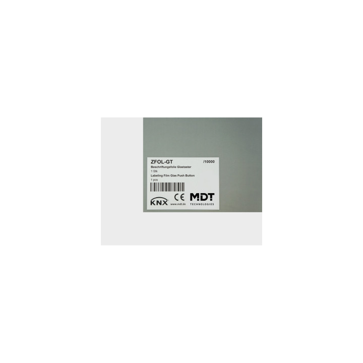 MDT ZFOL-GT MDT Beschriftungsfolie für Glastaster Plus