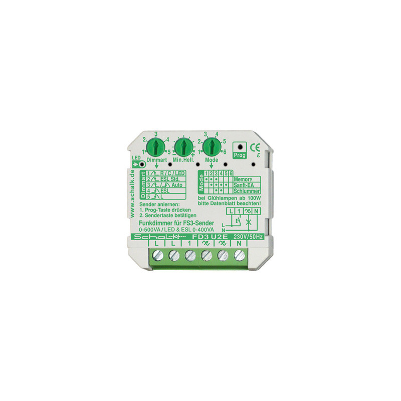 Schalk FD3U2E9 Funk-Universal-Dimmer 230V AC (UP)