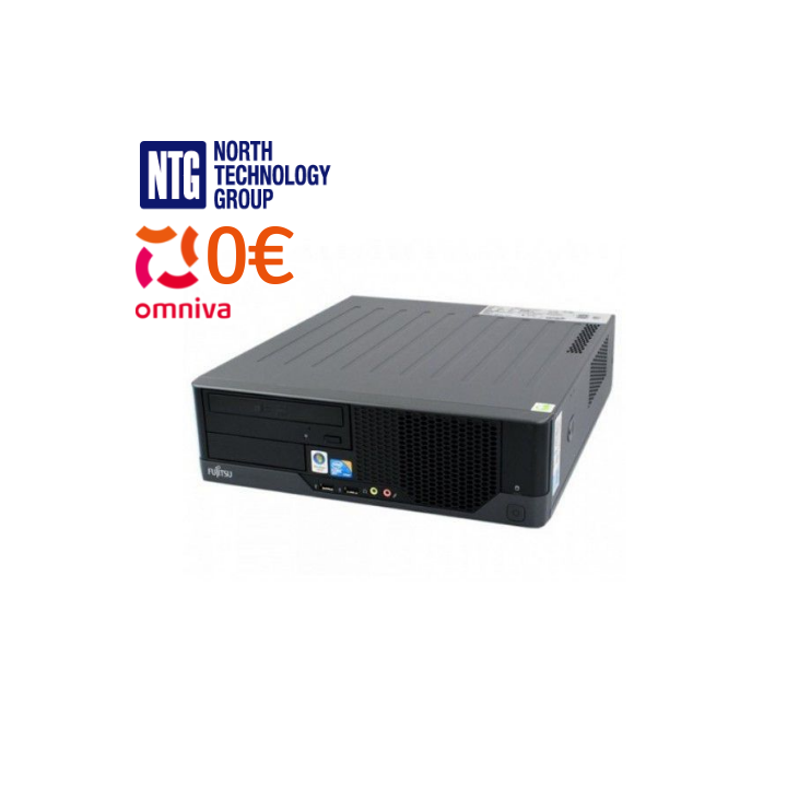 Used Fujitsu E5730, Intel Pentium Dual-Core E5800, 4GB RAM, 120GB SSD, Windows 10 Home + Office 2019 Standard