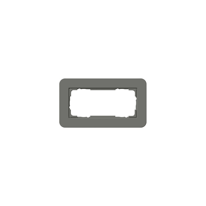 GIRA 1002423 Abdeckrahmen 2f o.M. Gira E3 Dklgrau/Anthrazit