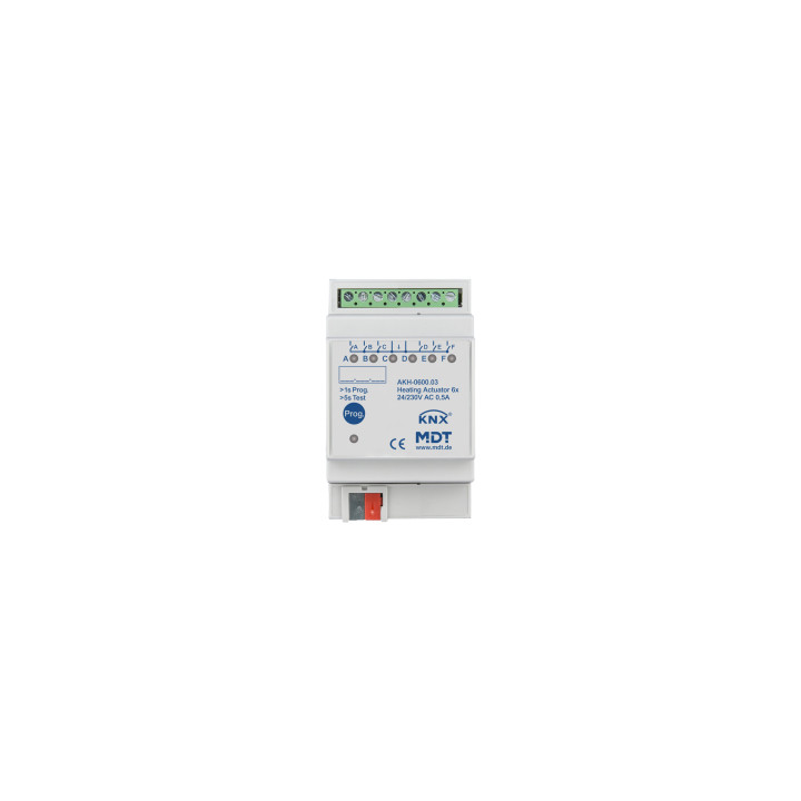 MDT AKH-0600.03 KNX Heizungsaktor 6-fach, 3TE REG, 24-230 V AC