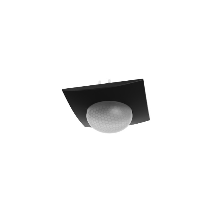 MDT SCN-P360D306.03 KNX klātbūtnes detektors 360° ar 3 sensoriem, melna matēta apdare