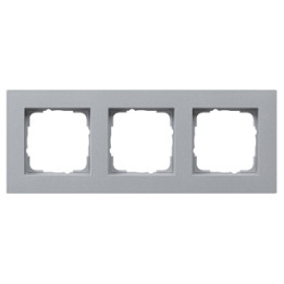 GIRA 0213255 Abdeckrahmen 3f flach Gira E2 Farbe Alu