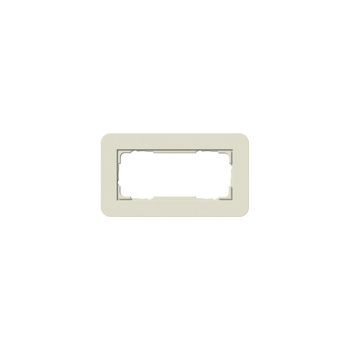 GIRA 1002417 Abdeckrahmen 2f o.M. Gira E3 Sand/Reinweiß