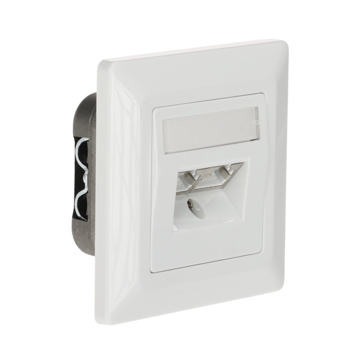 Solarix SX9 STP RJ-45 Keystone Jack White