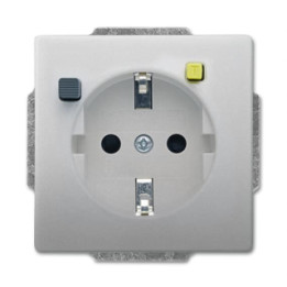 Busch-Jaeger 3120 EUCB-866 FI-SCHUKOMAT SCHUKO® Steckdosen-Einsatz mit Fehlerstrom-Schutzschalter