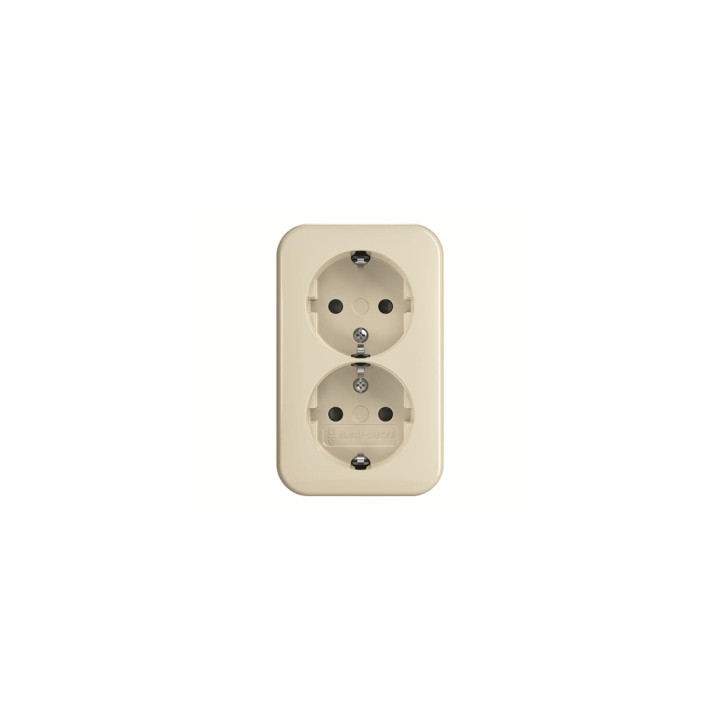 Busch-Jaeger 202 EAPB/11 SCHUKO Doppelsteckdose, EBS
