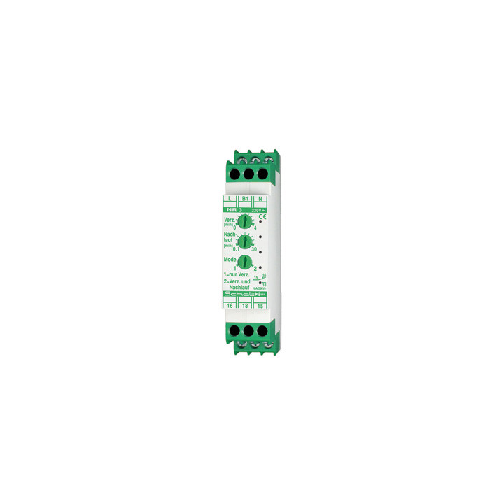 Schalk NR3009 Nachlaufrelais ja Einschaltverzögerung 230V AC, 1 Wechsler 10A pf