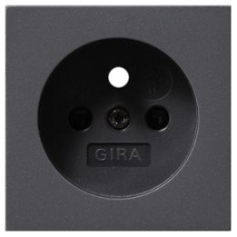 GIRA 094528 Abdeckung Steckdose Erdstift + erh. Система Berührungsschutz 55 Антрацит