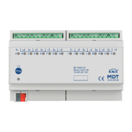 MDT BE-16024.02 KNX Binäreingang 16 fach, 8TE REG, Ausführung 24 V AC/DC