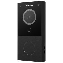 Akuvox E12W Outdoor Surface-Mounted Video Door Phone, Black, WiFi
