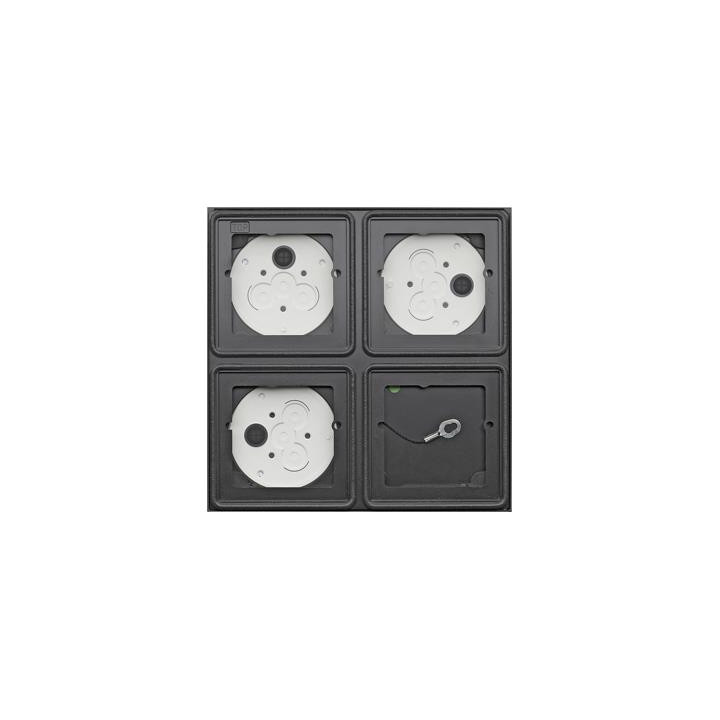 GIRA 5508910 AP-Gehäuse 2x 2f System 106 Anthrazit