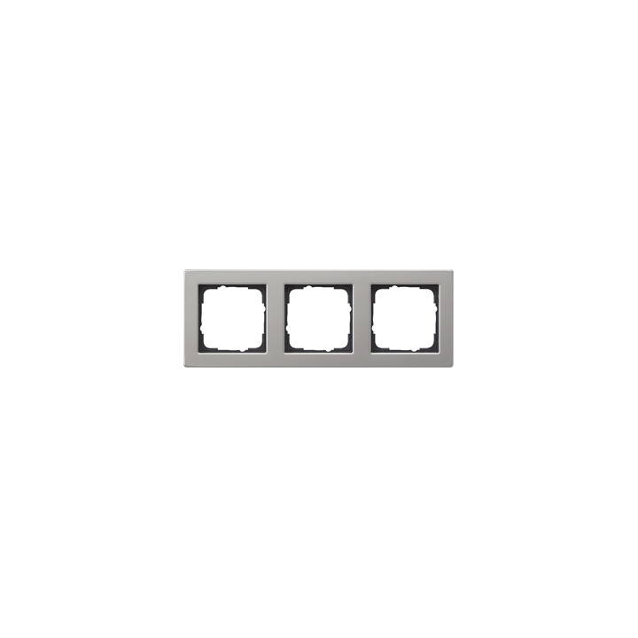 GIRA 021333 Abdeckrahmen 3f Gira E2 Edelstahl