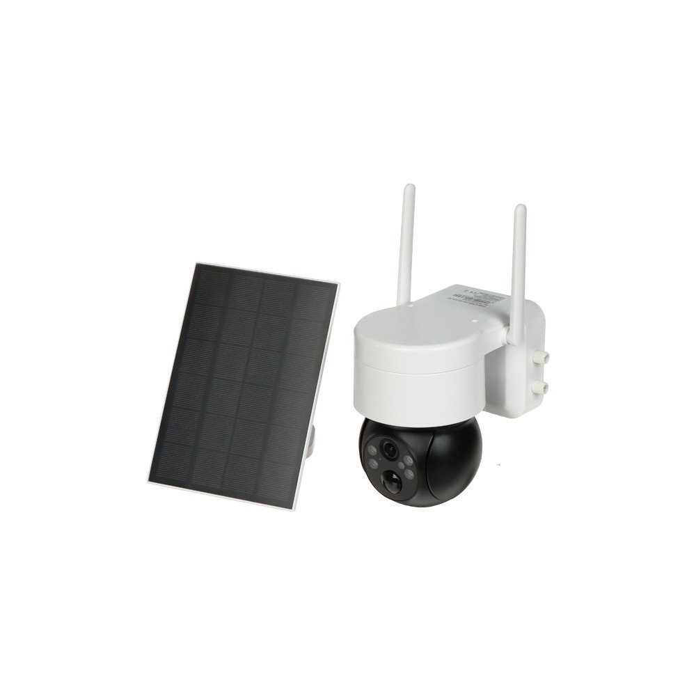 AURINKO-IP-KAMERA, ULKONA PIR-ILMASTIMELLA ICSEE-W41SD-SOLAR Wi-Fi - 4 Mpx 3,6 mm