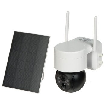 AURINKO-IP-KAMERA, ULKONA PIR-ILMASTIMELLA ICSEE-W41SD-SOLAR Wi-Fi - 4 Mpx 3,6 mm