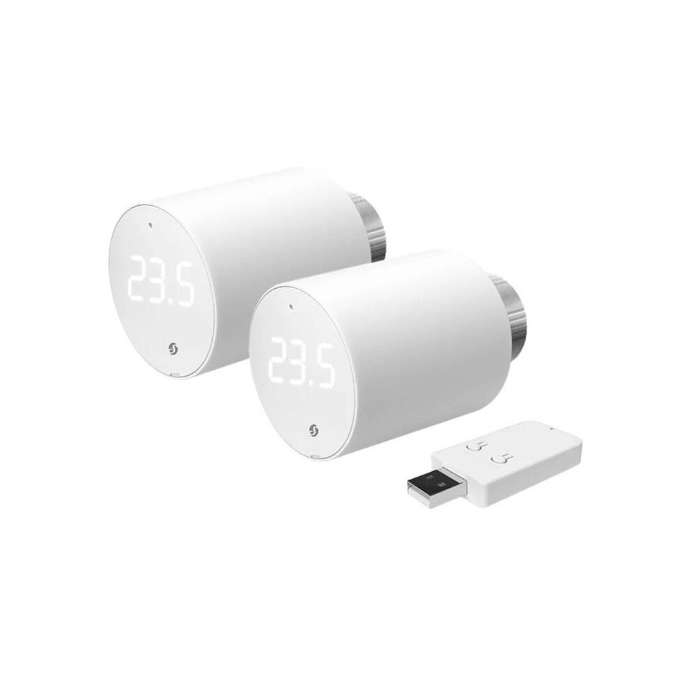 Shelly BLU TRV termostaattipaa, WiFi/Bluetooth (2 kpl ohjausyksikolla)