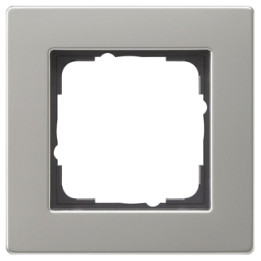GIRA 0211335 Abdeckrahmen 1f flach Gira E2 Edelstahl