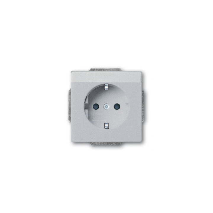 Busch-Jaeger 20 EUCNB-83 SCHUKO® Steckdosen-Einsatz ar Beschriftungsfeld/erh. Berührungsschutz