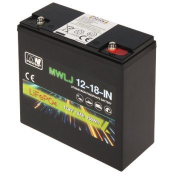 AKKU 12.8V/18AH/LIFEPO4-MWLJ MW Teho
