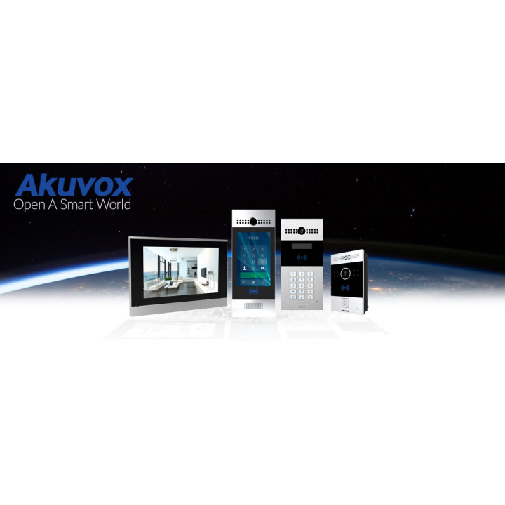 Видеодомофон Akuvox R20A, черный, наружный, накладной
