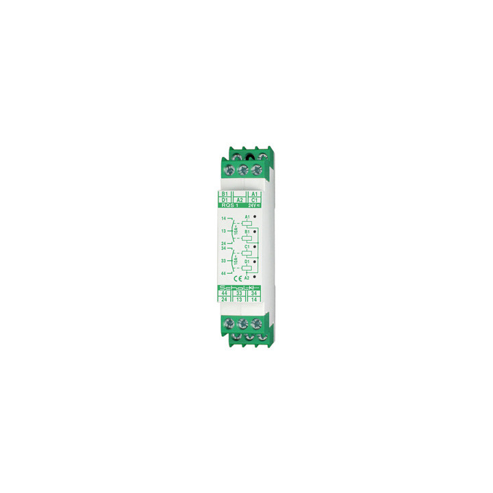 Schalk RQS104 Vierfachrelais 4 x 24V UC, 4 Schließer 10A