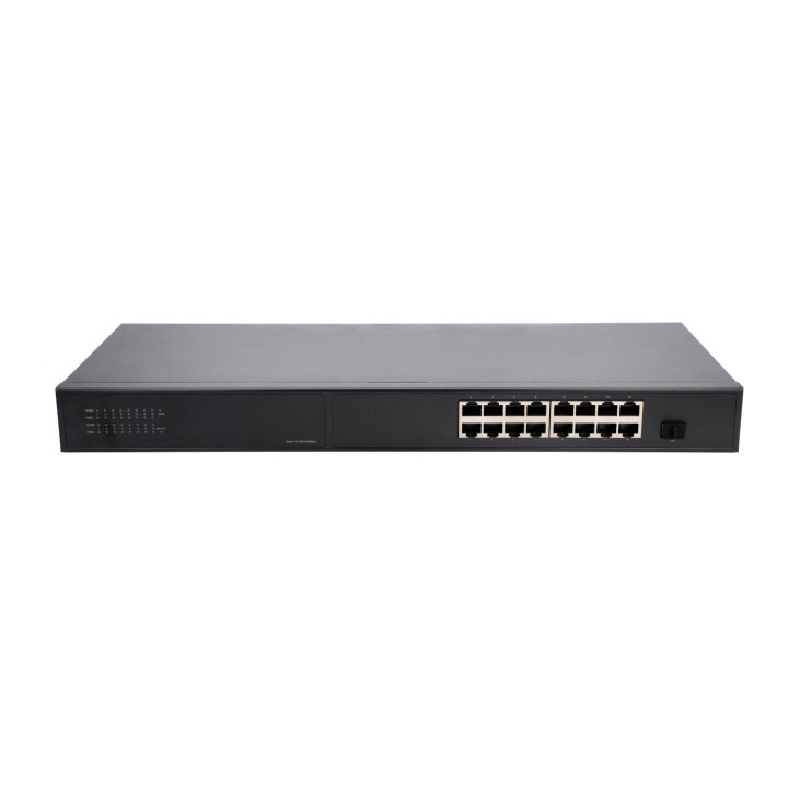 VidiLine VIDI-G1601 16-Port Gigabit PoE Switch with 1 SFP Slot