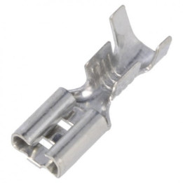 Vogt 3803.67 plakans vītnes spailes 4,8 mm T1 F1 gofrēts, konservēts misiņš 1,5–2,5 mm2 kabelim, 1 gab.