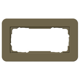 GIRA 1002426 Abdeckrahmen 2f o.M. Gira E3 Umbra/Anthrazit