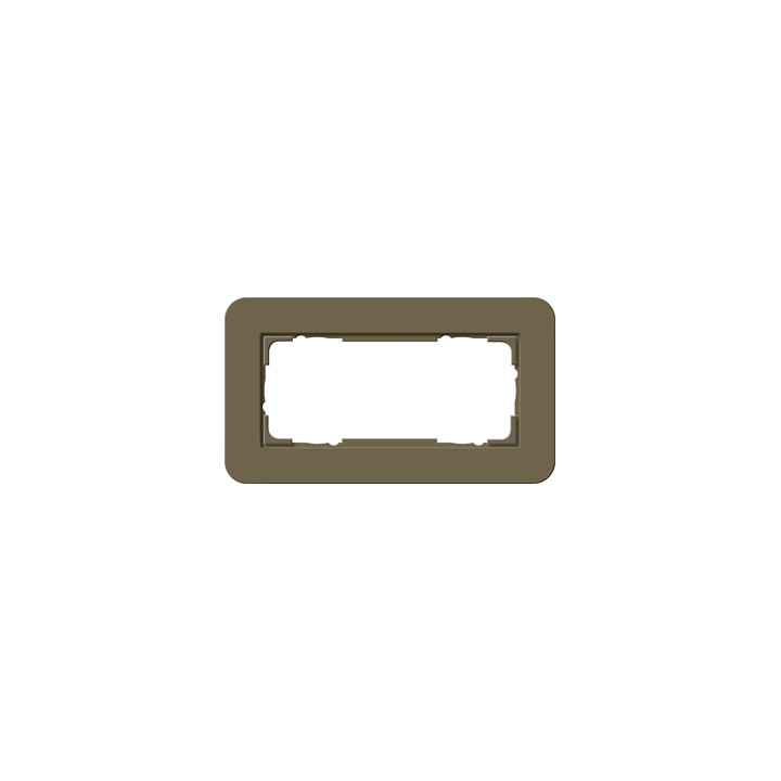 GIRA 1002426 Abdeckrahmen 2f o.M. Gira E3 Umbra/Anthrazit