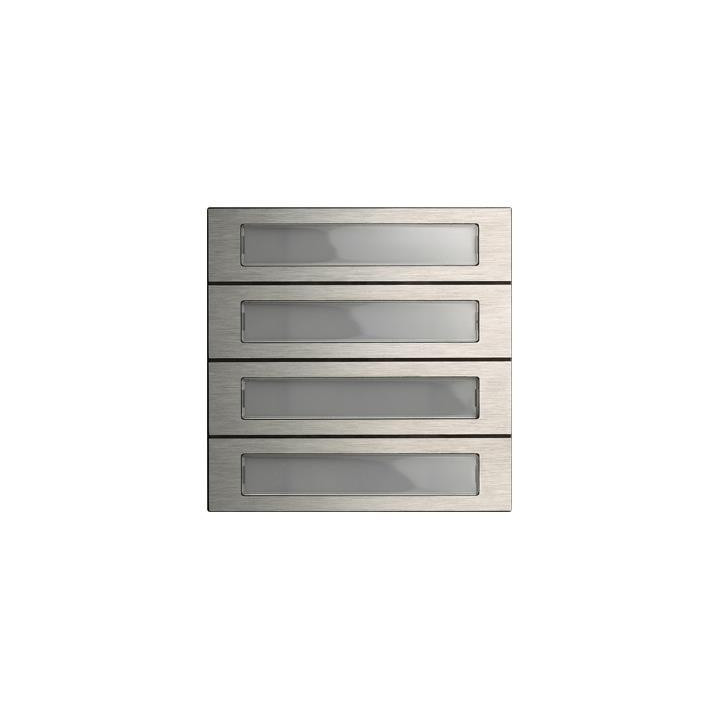 GIRA 5534920 Ruftastenmodul 4f System 106 Edelstahl