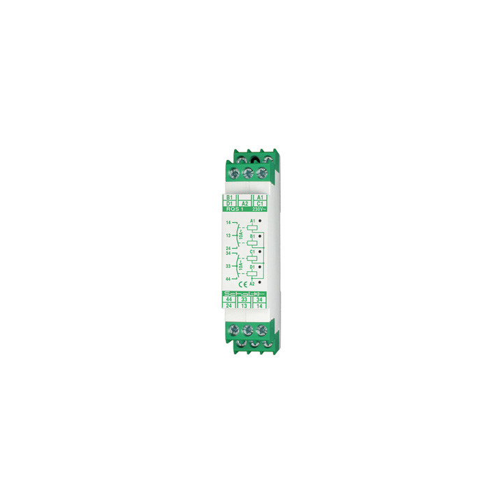 Schalk RQS109 Vierfachrelais 4 x 230V AC, 4 Schließer 10A