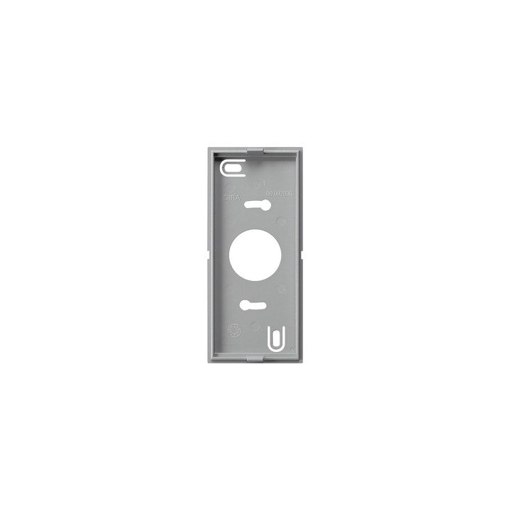 GIRA 850526 Montagepl. Wohnungsstation AP + Gong System 55 Farbe Alu