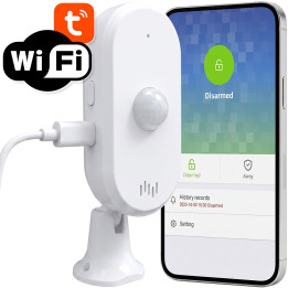 Smart PIR Motion Sensor with Sound Alarm WiFi TUYA