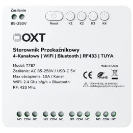 4-kanavainen 10A releohjain NO/NC/COM WiFi Bluetooth RF 433 Tuya