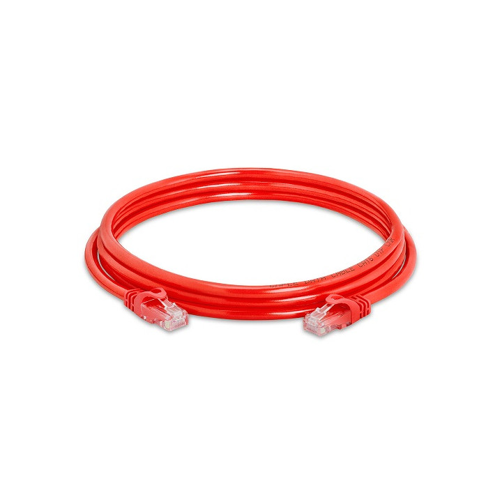 Сablexpert LAN Patch Cord tīkls / interneta kabelis RJ45, sarkans, 1,5 m, PP12-1,5 M/R