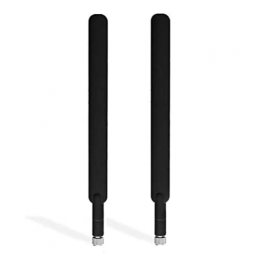 2x WLAN/WiFi (Wireless LAN) RP-SMA Antenna and Signal Amplifier 2.4GHz 10dBi Dual-band, 2 pc.
