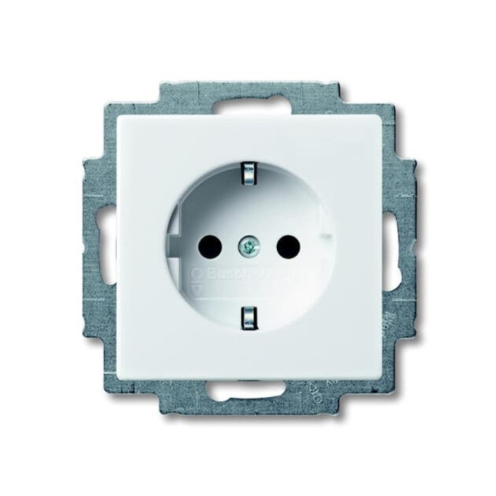 ABB Socket Outlet Flush-Mounted with Protection White Bas...