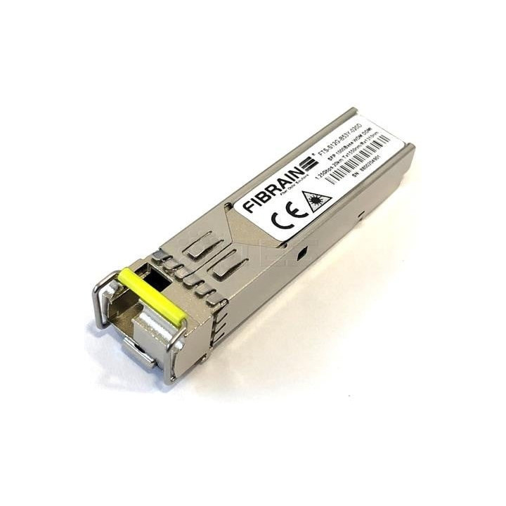 Fibrain FTS-S12G-B53Y-020D-CI SFP WDM Gigabit Ethernet siųstuvas-imtuvas, 1310 nm, BiDi, 20 km, LC Simplex, DDMI